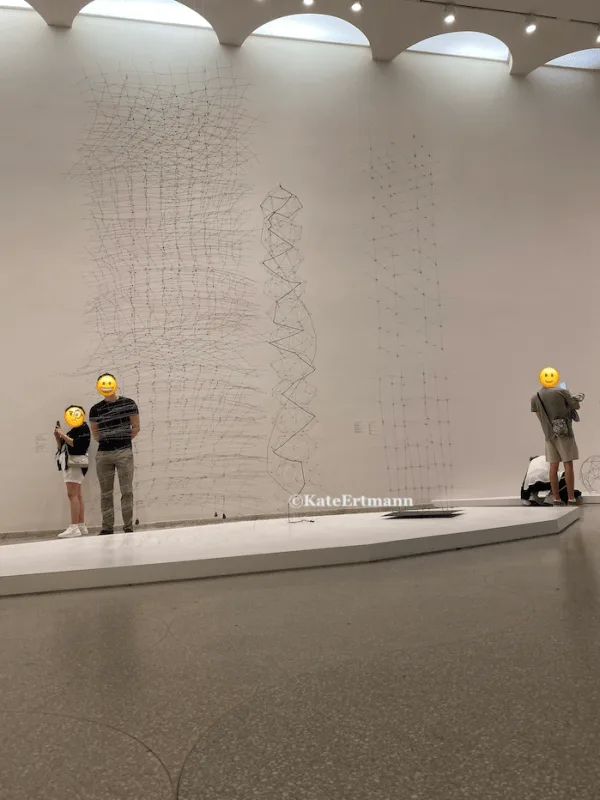 Part of the Gego exhibit at the Guggenheim Museum